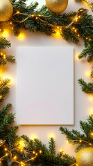 Festive Winter Holiday Card Illustration