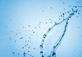 Water splash isolated on white