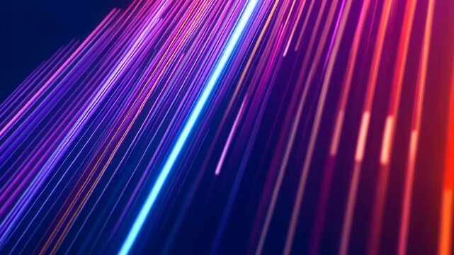 Abstract background with vertical lines of colorful light, creating an elegant and modern design for advertising or presentation. 