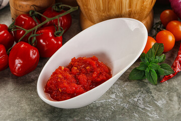 Fresh tomato puree pasta sauce