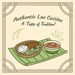  Traditional Lao Food Platter Poster