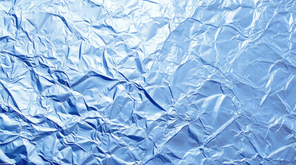 Obraz premium Crumpled Silver Foil Texture, Shiny Metallic Background