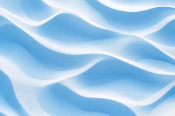 Fototapeta premium Abstract blue and white wavy pattern suggesting smooth fabric