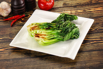 Asian grilled Pak Choy salad