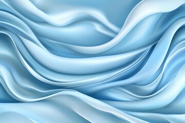 Obraz premium Abstract blue background with futuristic lines and curves, light effects and reflections
