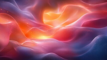 Obraz premium Abstract Waves of Colorful Light Flowing in Soft Textures