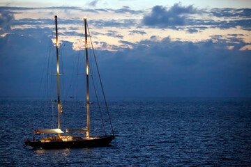 luxury Yacht Sunset Phuket Thailand Freedom