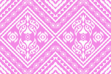 Geometric ethnic Figure aztec embroidery style.Ikat oriental traditional art pattern.Design for ethnic background,wallpaper,fashion,clothing,wrapping,fabric,element,sarong,graphic,vector illustration.