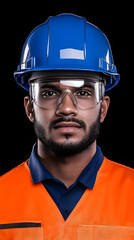 Construction Worker Portrait Realistic Image