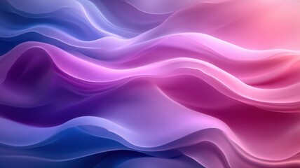 Fototapeta premium Soft Colorful Waves Flowing in Abstract Motion Design