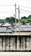Fototapeta premium Urban Asian Rooftops Photo