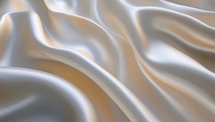 Obraz premium White Satin Cloth with Soft and Smooth Texture as Abstract Background