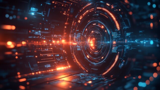 Abstract Data Stream Visualization with Circular Processing and Digital Interface