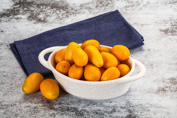 Sweet juicy tropical fruit kumquat