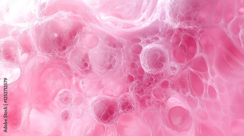 Poster pink abstract background with foam texture, vibrant and soft design. artistic concept