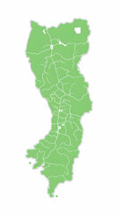 Green Island Geographic Illustration