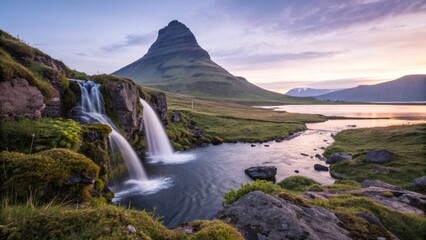 Tranquil Panoramic Landscape: Deep Depth of Field, Elegant Nature Photography