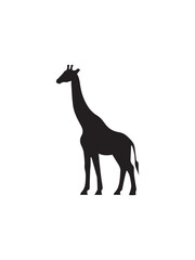 giraffe silhouette vector
