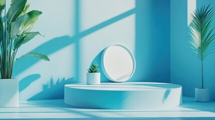 A calming blue aesthetic wallpaper with soft gradients and minimalistic design.