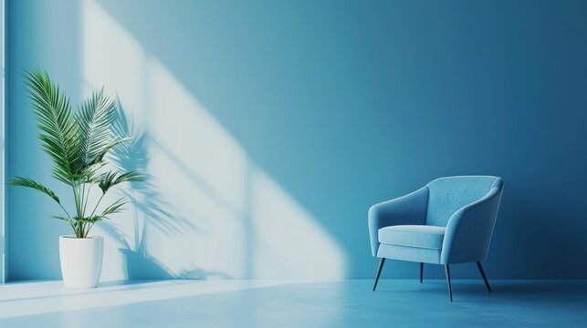 A calming blue aesthetic wallpaper with soft gradients and minimalistic design.