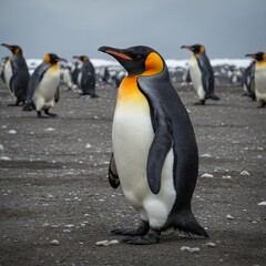 Fototapeta premium Write a short story about a King Penguin who dreams of flying.