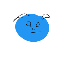 cartoon character face icon