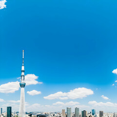 Obraz premium Cityscape Photo: Tower under Blue Sky