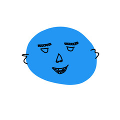 cartoon character face icon