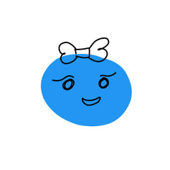 cartoon character face icon