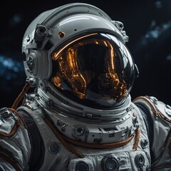 Fototapeta premium A next-gen space suit with built-in AI.