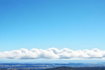 Fototapeta premium Cityscape Cloud Cover Photo