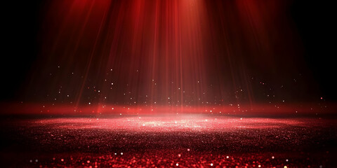 Red Glitter Abstract Background Image