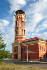 Naklejka premium The old building of the fire station. Volgograd. Russia