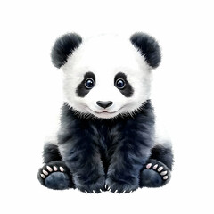 Naklejka premium Adorable Panda Cub Illustration