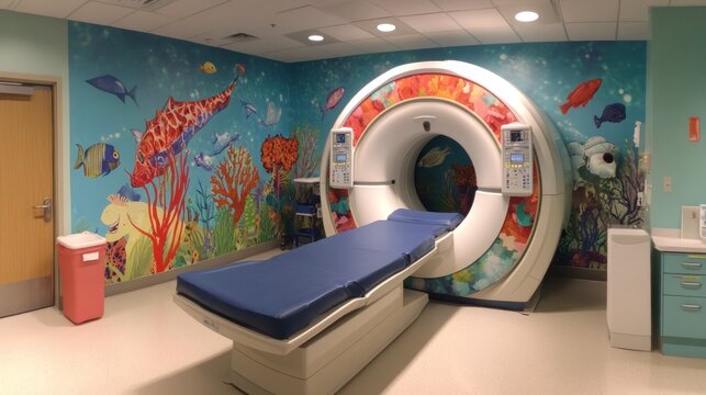 Whimsical Underwater MRI Room: A Child-Friendly Healthcare Space