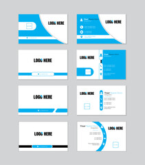 Professional and Creative modern clean Business card Design. with quar code