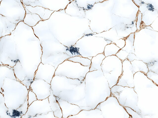 White Gold Veined Marble Abstract Background