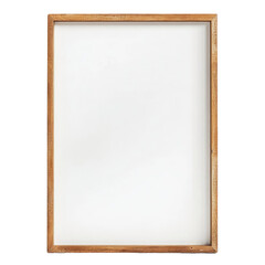 Realistic thin photo frame mockup Simple on a transparent background