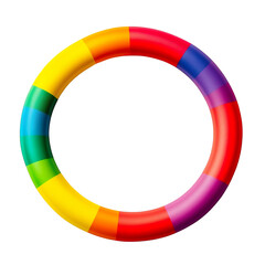 LGBT wristband color rainbow on a transparent background. Equality between homosexuals
