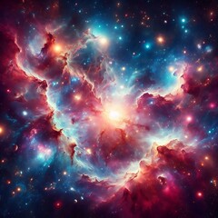 Galactic Majesty: Awe-Inspiring Panorama of Galaxies and Starry Night