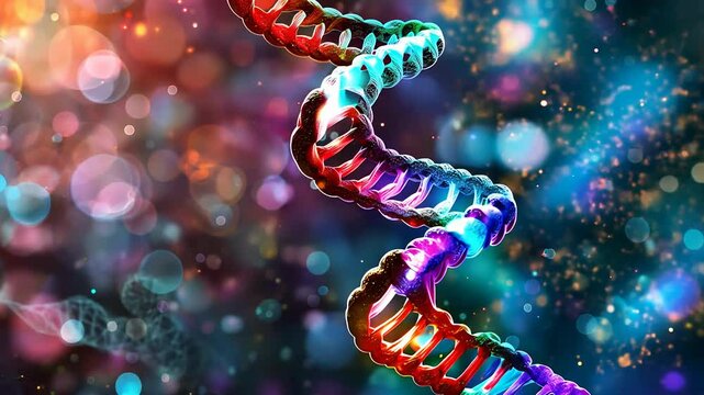 Blueprint of life: DNA as the fundamental code, responsible for the creation of all living organisms, revealing the intricacies of genetic inheritance and cellular functions.