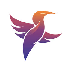 Modern Gradient Bird Logo – Abstract  Elegant Vector Illustration