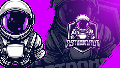 Custom Astronaut Mascot Logo – Futuristic & Unique Space-Themed Designs for Sport and E-Sport Gaming Teams