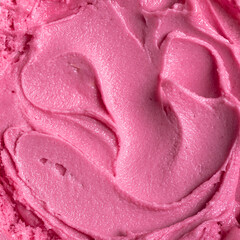 Pink berry ice cream texture © mizina