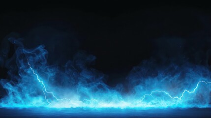 Abstract Blue Light Glowing Effect