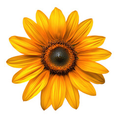 Blooming sunflower png with transparent background floral blossom nature environment