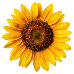 Naklejka premium Blooming sunflower png with transparent background for nature lovers