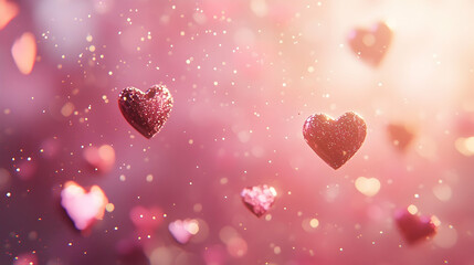 A dreamy light blue background with glowing white butterflies and soft bokeh.
