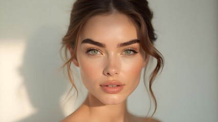 Feathered Brows – Trendy Brushed-Up Natural Eyebrow Look