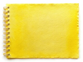 Light Yellow Watercolor Paper Texture, Cold Pressed, 300gsm, Rough Surface, Long Exposure Stock Photo